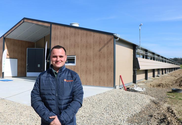 Aurélien Blin s'est appuyé sur Alimab pour mener à bien son projet de construction de bâtiment avicole.